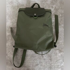 Green Longchamp Backpack